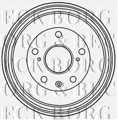 BORG & BECK bbr7220 -  Тормозной барабан
